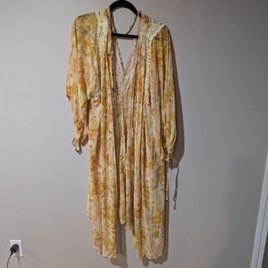 Free People Boho Kimono Robe